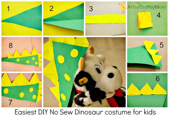 Etapes Fabrication Costume Dinosaure