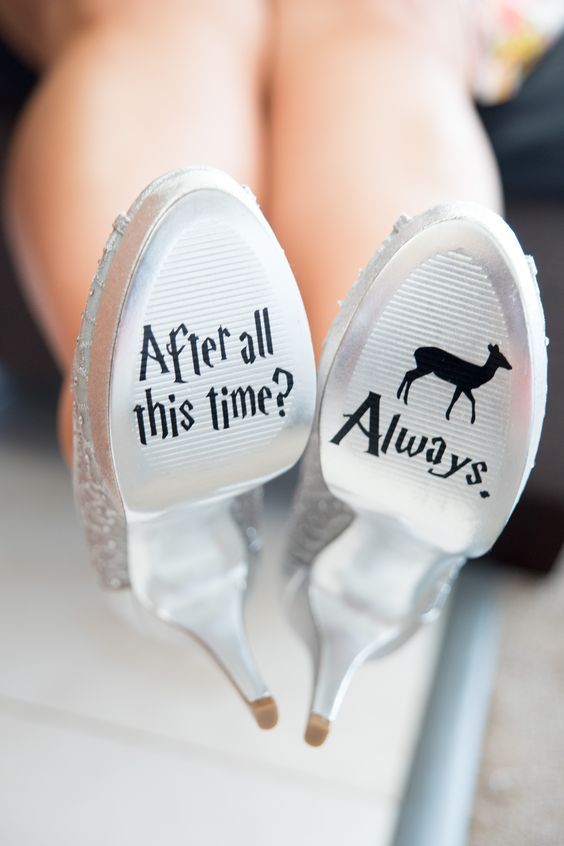 Harry Potter Boda Zapato Decal Sticker//siempre después de todo este tiempo?