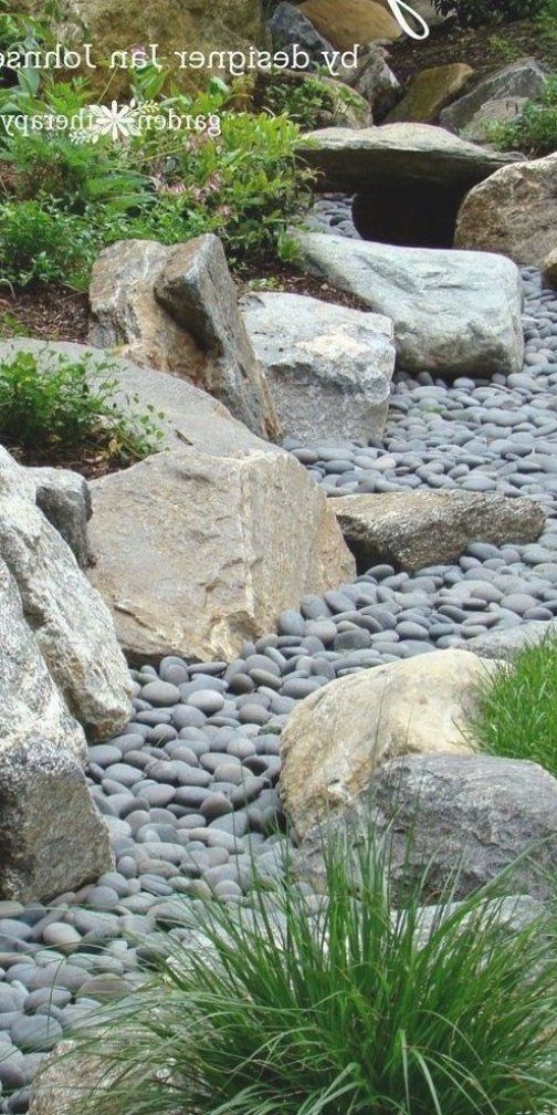 30 Beautiful Backyard Landscaping Design Ideas Rock Garden Landscaping River Rock Garden Front Yard Landscaping Design