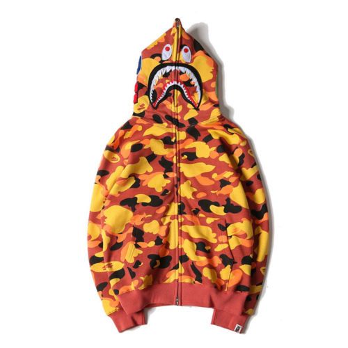 A Bathing Ape Bape Camo Shark Men Jacket FULL ZIP Camouflage Hoodie Coat Sweater A Bathing Ape Bape Camo Shark Men Jacket FULL ZIP Camouflage Hoodie Coat Sweater