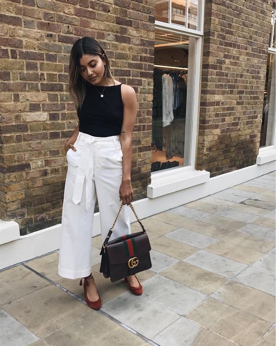 replace trousers with white jeans and wear with sandals :)