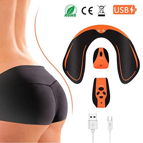 EGEYI Electrostimulateur Musculaire Fessier,Appareil de Hips Massage Portable USB Rechargeable,Sculpter Les Courbes Trainer raffermir Les Fesses Musculaire Hanches,Workout Gym Maison Homme//Femme