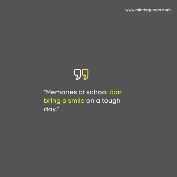 71 BEST School Memory Quotes To Missing School Memories