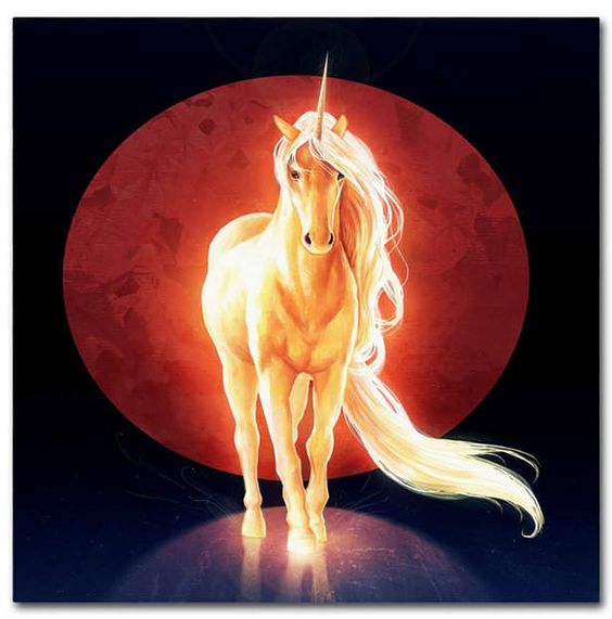 Trademark Global JoJoesArt 'Last Unicorn' Canvas Art - 24 x 24 x 2