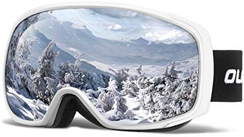 UV400 Anti-Fog Over Glasses Snowboard Goggles with UV Protection OlarHike Ski Snow Goggles for Men and Women Windproof Dual Lens Goggles for Skiing & Skating & Outdoor Sport UV400 Anti-Fog Over Glasses Snowboard Goggles with UV Protection OlarHike Ski Snow Goggles for Men and Women Windproof Dual Lens Goggles for Skiing & Skating & Outdoor Sport