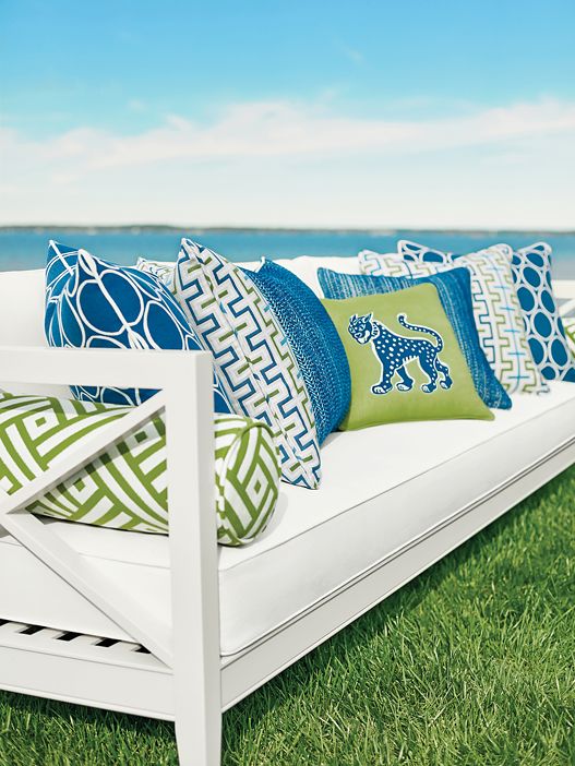 Our Favorite New Outdoor Fabrics For Spring Summer 2018 The Well Appointed House Blog Living Life Fabric Pillows Thibaut Outdoor Fabric Pillows, What Is The Best Outdoor Fabric
