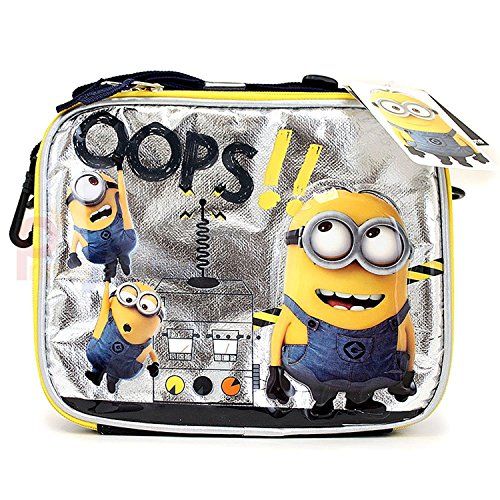 Despicable Me 2 Minion School Large 16/" inches Backpack /& Lunch Box Oops!