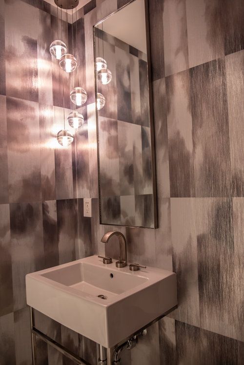 Fun And Chic Powder Bath Wallpaper Red Egg Design Fun And Chic Powder Bath Wallpaper Red Egg Design