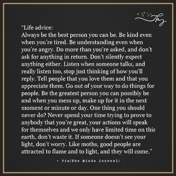 Life Advice