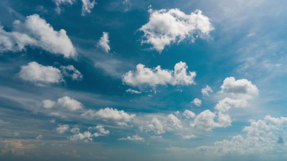 Beautiful Blue Sky with Clouds Stock Footage Video