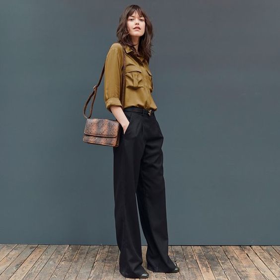 Pantalon large R essentiel
