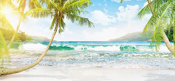 Summer Beach Sea Background Summer Backgrounds Background