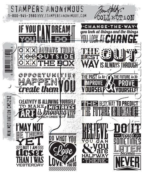 Travel Ways 7 by 8.5-Inch Stampers Anonymous Tim Holtz Cling Rubber Stamp Set