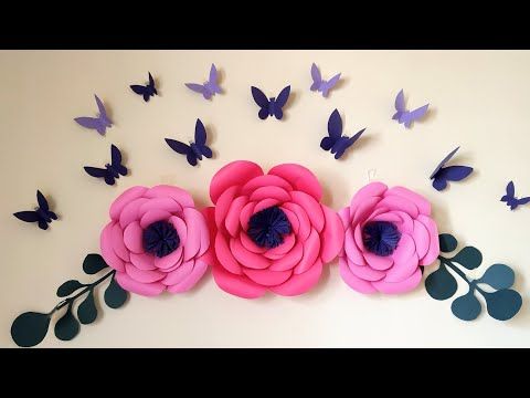Room Decor Ideas Home Wall Decoration At You Paper Flower Decorations Flowers Paper Flower Decor Decorations, Decorate Your Room With Paper Flowers