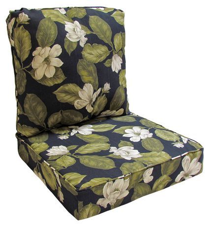 Hometrends Black Fl Deep Seat Cushion Canada Patio Cushions Outdoor Furniture Patio Cushions Outdoor Furniture, Patio Seat Cushions Canada