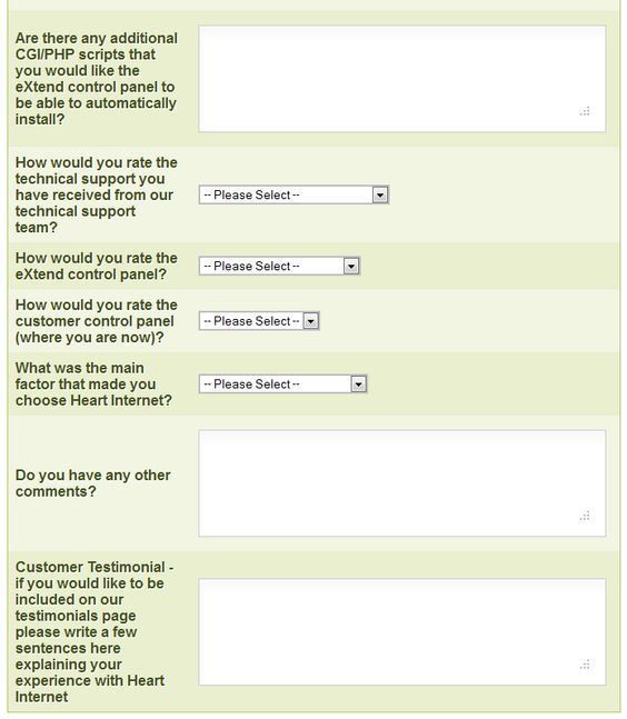 Part of the (optional) Reseller feedback form Using customer - customer feedback form Part of the (optional) Reseller feedback form Using customer - customer feedback form