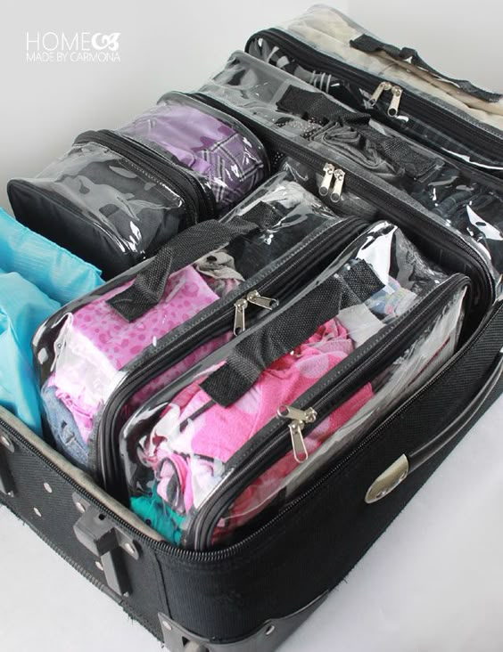 Amazing Suitcase Organization! Tips and free printables for best packing practices.