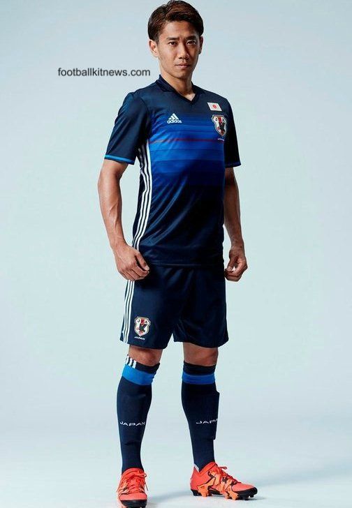 New Japan Soccer Jersey 2016- Adidas Japanese Samurai Blue ... New Japan Soccer Jersey 2016- Adidas Japanese Samurai Blue ...