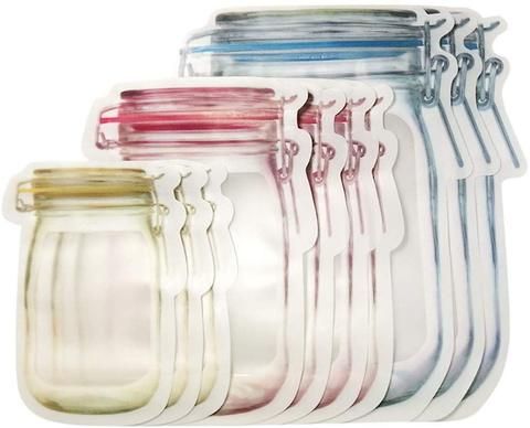 Reusable mason bottle ziplock bag Holiday carnival-buy more save more Reusable mason bottle ziplock bag Holiday carnival-buy more save more