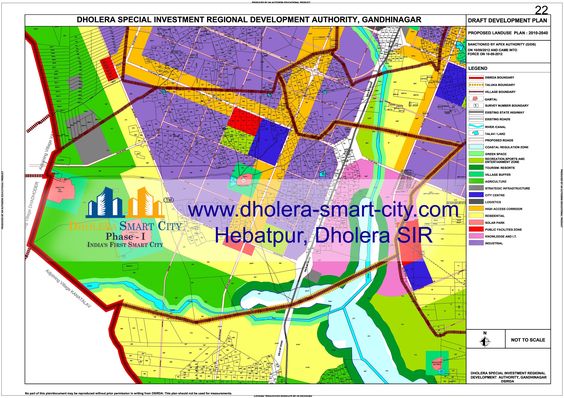 Map of Hebatpur, Dholera SIR. #\u200eDholera\u202c \u202a#\u200eDholeraSIR\u202c \u202a#\u200eDholeraSmartCity\u202c \u202a#\u200eGujarat
