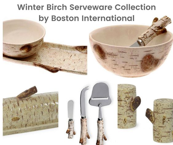 Birch Serveware Collection by Boston International Birch Serveware Collection by Boston International