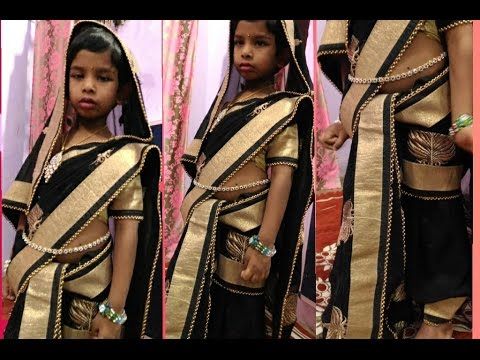 How To Wear A Dhoti Saree | Easy Method - YouTube