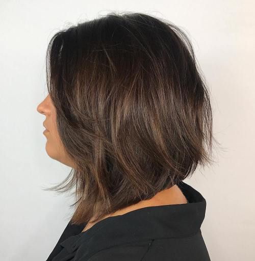 7 Takes On This Fall S Trendiest Most Versatile Haircut Thick Hair Styles Bob Hairstyles Choppy Bob Hairstyles