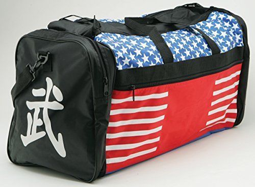 Black Tae Kwon Do Tournament Equipment Bag TKD Gym Workout Gear Duffel Bag