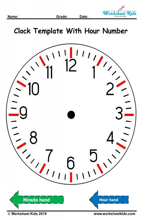 learn to tell the time clock teaching clock free printable pdf clock for kids telling time worksheets tell the time clock