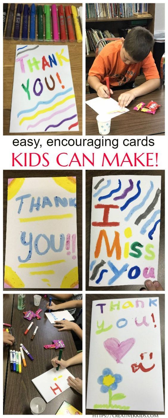 Thoughtful Thursdays Easy Encouraging Cards Kids Can Make With