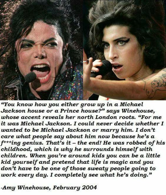 Amy Winehouse on MJ