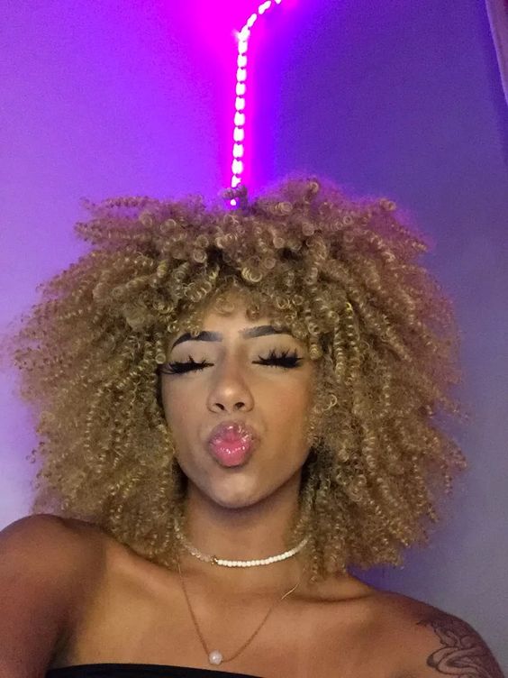 Beautiful curly afro now available on our website #afro #afrohair #black #crochet #blackandwhite #blackhairstyles #aesthetic #tiktok