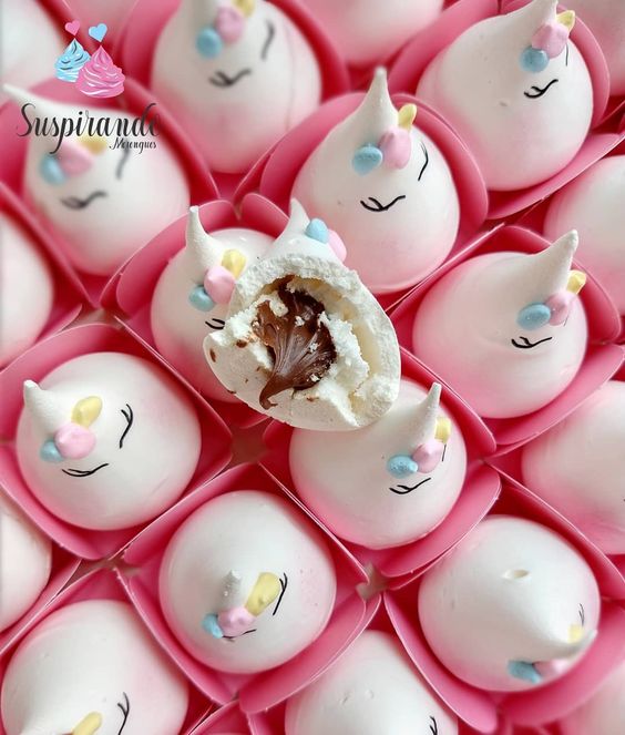 Suspiros Gourmet Para Casamento - Supriro Gourmet - Suspiro de festa - Lembrancinha de Casamento - Lembrancinha Comestível - Suspiro para Lembrancinha - unicornio