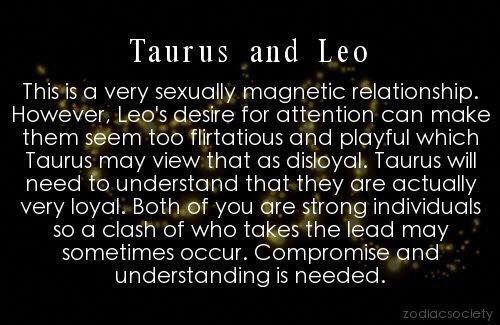 are taureans compatible with leos