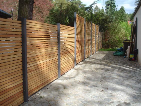 Design Sichtschutz-Zaun blickdicht aus Metall Holz Sibirische - gartenzaun blickdicht metall Design Sichtschutz-Zaun blickdicht aus Metall Holz Sibirische - gartenzaun blickdicht metall