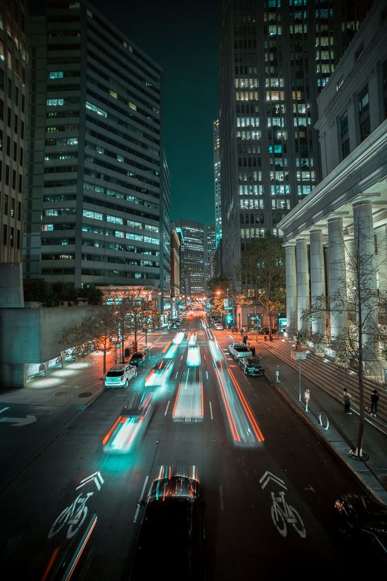 City view at night