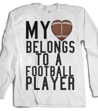Football girlfriend shirt