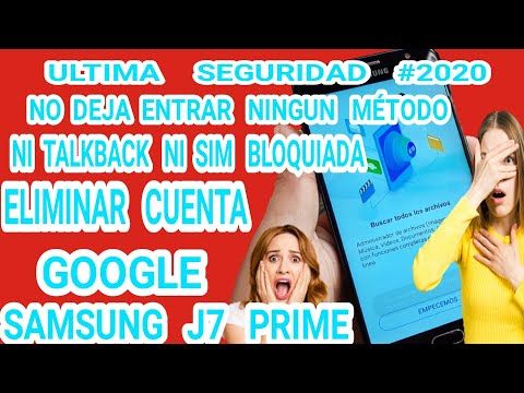 Como Quitar Cuenta De Google Samsung J7 Prime G610m 2020 How Remove Account Google Android 8 1 0 Youtube Como Quitar Samsung Google