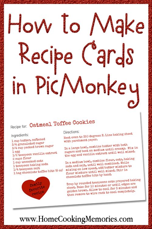 microsoft recipe card template