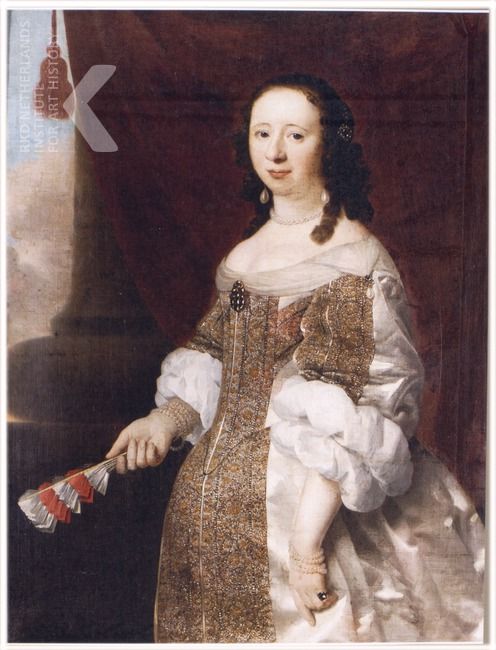 Isaack Luttichuys Datering ca. 1660 (1655 - 1665) Titel Portrait of a lady with a fan