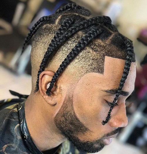 27 Cool Box Braids Hairstyles For Men in 2024  Twist braid hairstyles,  Braids with fade, Mens braids hairstyles