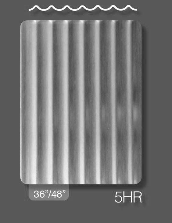 Rigidized Stainless Steel Pattern 5hr Finish Brushed 4 In Rigidized Stainless Steel Pattern 5hr