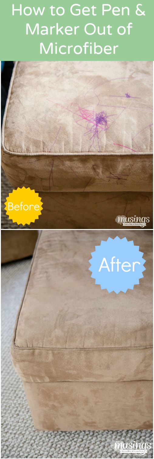 How To Clean A Microfiber Couch Bonus Remove Pen Marker Living Well Mom Cleaning S House Tips Cleaning Microfiber Couch, How To Remove Pen From Microfiber Sofa