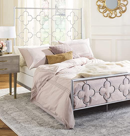 Time Living Brennington 3ft Single Silver Metal Bed Modern Bed Frame Bed Frame With Mattress Steel Bed Design