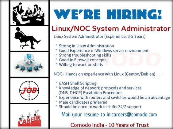 Weu0027re Hiring! Job Title Linux System Administrator (Experience 3 - network and computer systems administrator sample resume Weu0027re Hiring! Job Title Linux System Administrator (Experience 3 - network and computer systems administrator sample resume