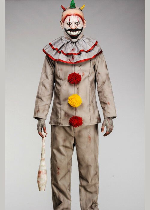 American Horror Story Twisty The Clown Style Costume with Deluxe Mask