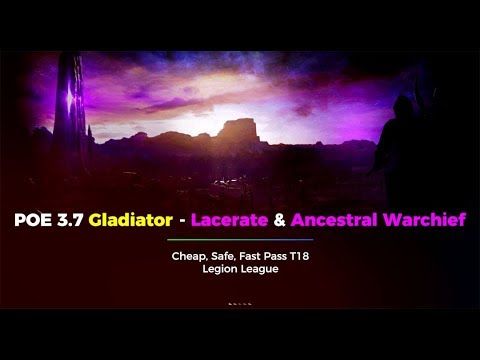 Poe 3 7 Low Price Fast Gladiator Lacerate Ancestral Warchieft Build Ball Lightning Poe Storm