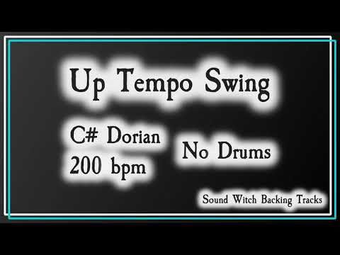 Up Tempo Swing Backing Track In C Dorian No Drums 200 Bpm Youtube Backing Tracks Track Lead Sheet