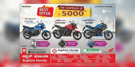 Best offer only at SaphireHonda!