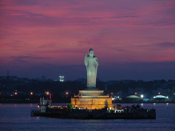 Buddha Statue- Hussain Sagar Lake -Tank Bund-Wah Hyderabad
